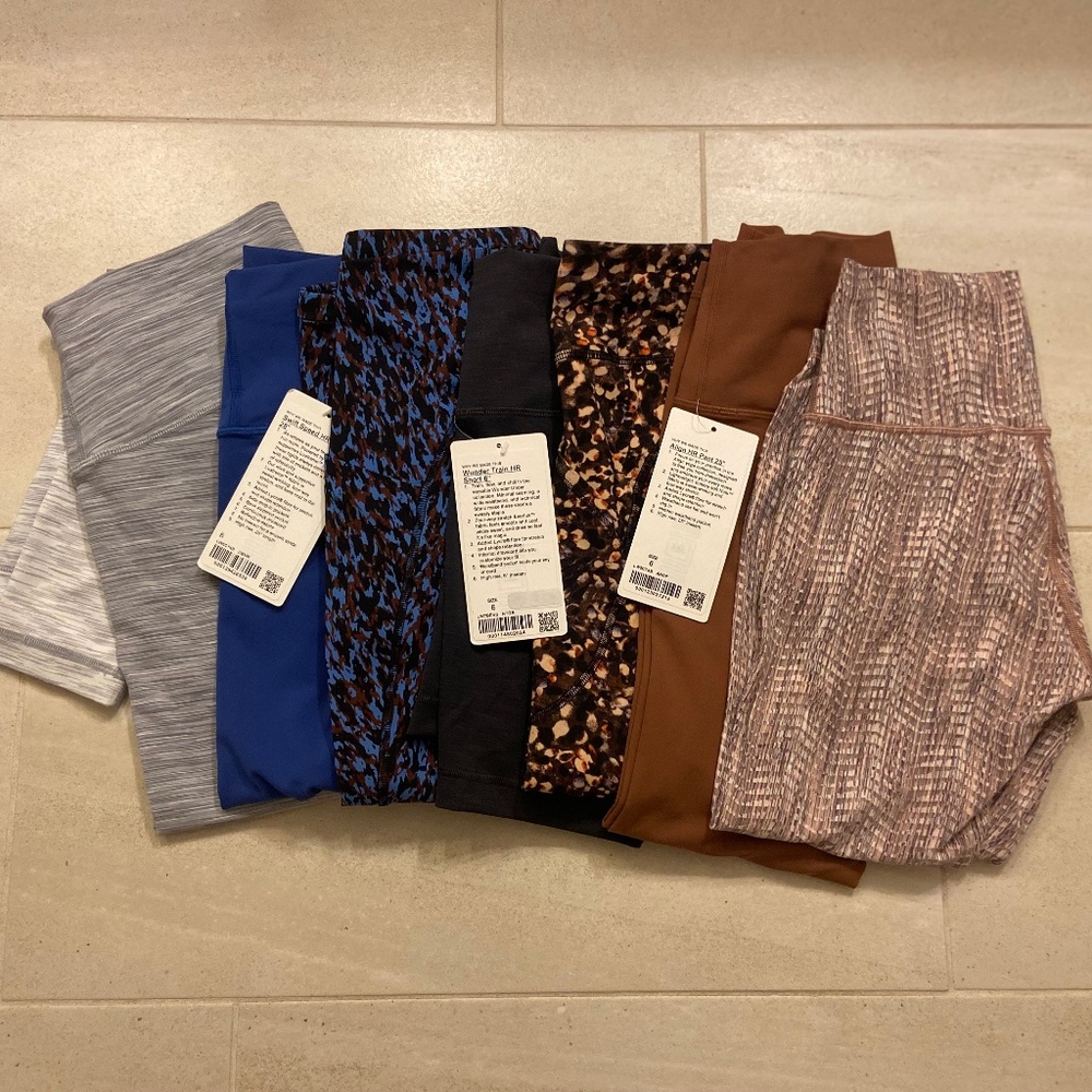 Lululemon leggings and shorts